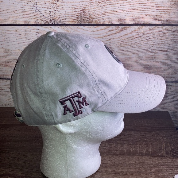 Pre Owned Gray Texas A&M Aggies Oxford Circle Adjustable Hat Top of The World - Picture 3 of 8